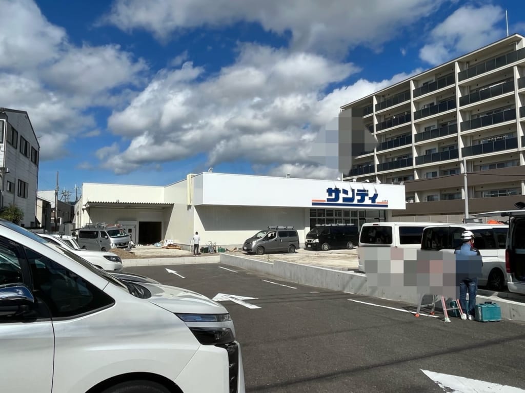 山ノ内店の工事中